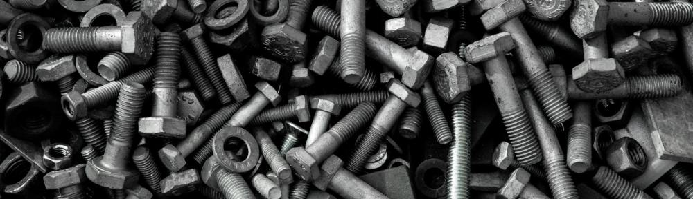 heap of assorted mechanical fasteners